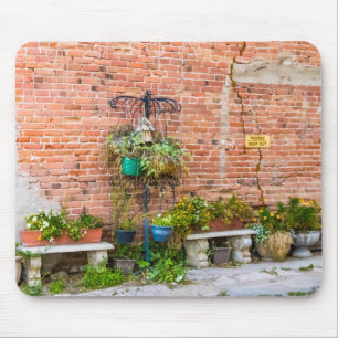 Tapis De Souris Mur en briques 6090 avec Plante