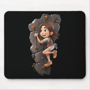 Tapis De Souris Mur Grimpeur de mur de roche Garçons Enfants Anim