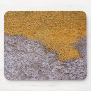Tapis De Souris Mur jaune gris rugueux de construction de Beton