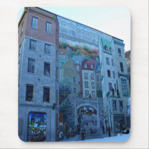 Tapis De Souris Mural à Old Québec, Québec, Canada
