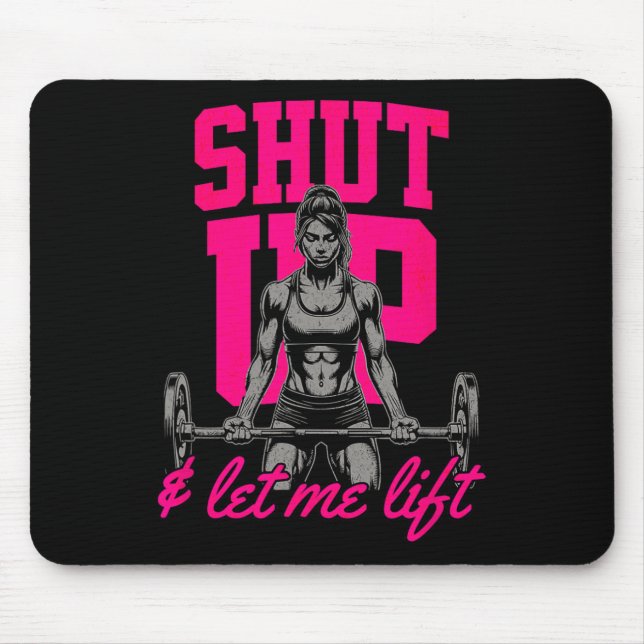 Tapis De Souris Muscle de musculation pour femmes amusant Sa (Devant)
