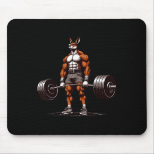 Tapis De Souris Muscle Kangaroo Deadlifter Funny Gym Weightliftin