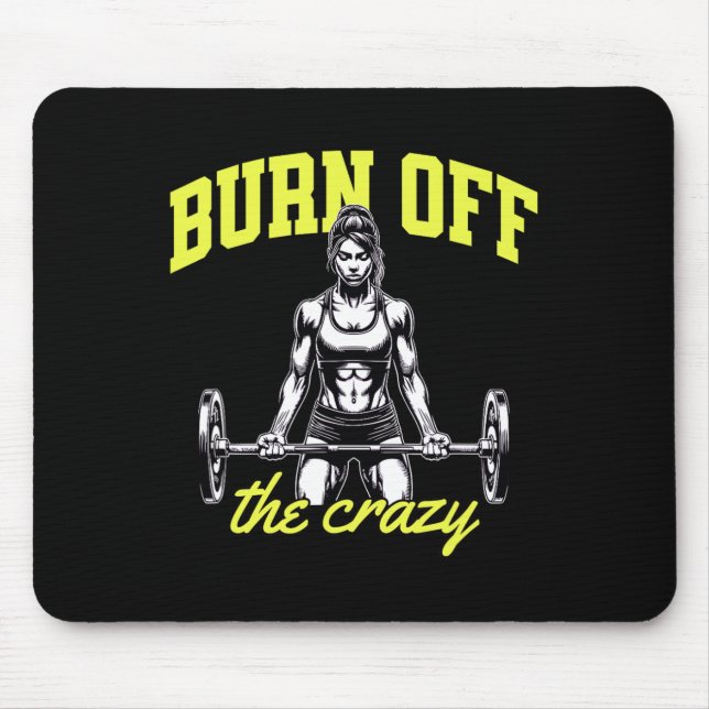Tapis De Souris Muscles de musculation haltérophiles Trainer dire (Devant)