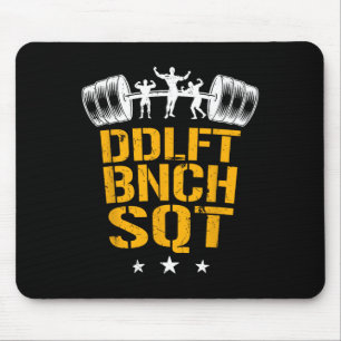 Tapis De Souris Musculation Entraînement Fort Squat Développé Couc