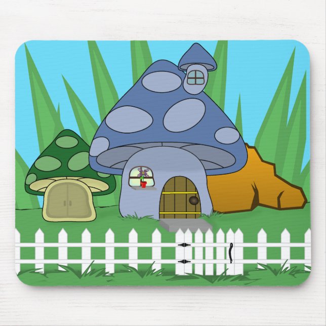 Tapis De Souris Mushroom House Mousepad (Devant)