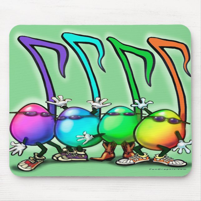 Tapis De Souris Music Notes Party (Devant)