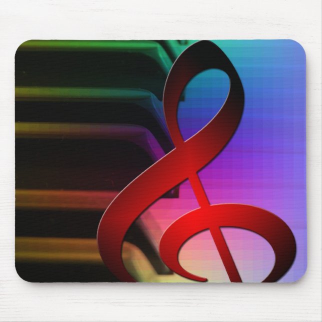Tapis De Souris Music Piano Keys Notes Enseignant Destiny Instrume (Devant)