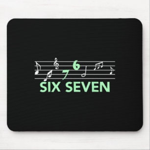 Tapis De Souris Musical Drôle 67 Musique Mème Argot Six Sept Musiq