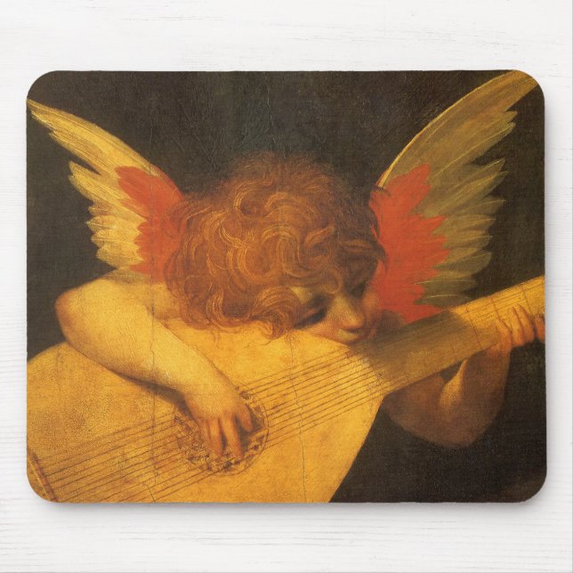 Tapis De Souris Musicien Angel Lecture par Rosso Fiorentino (Devant)