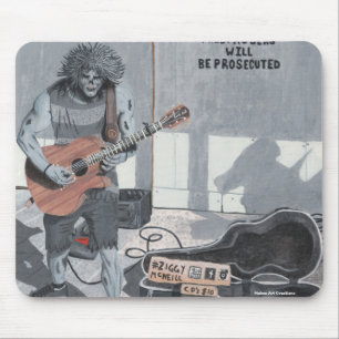 Tapis De Souris Musicien guitare zombie Mousepad