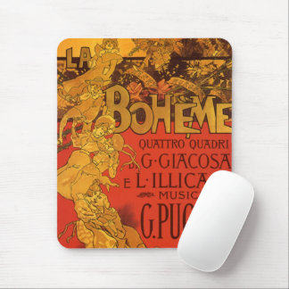 Tapis De Souris Musique Art Nouveau vintage, Opéra de La Bohême, 1