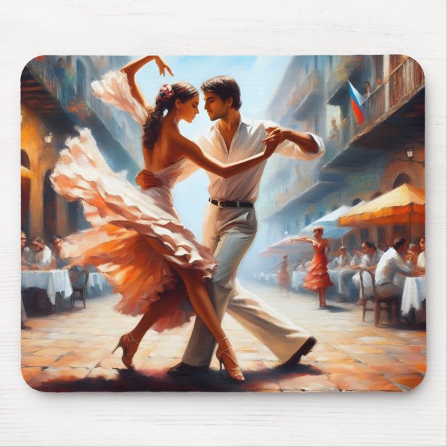 Tapis De Souris Musique de danse pour couples de swing  (Devant)