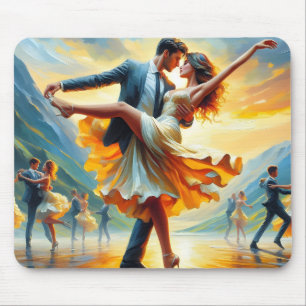 Tapis De Souris Musique de danse pour couples de swing