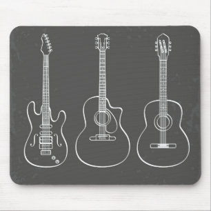 Tapis De Souris Musique de groupe trio de guitare