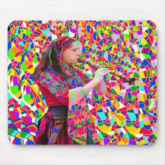 Tapis De Souris Musique en couleur (Devant)