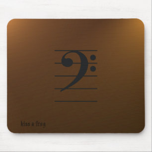 Tapis De Souris Musique Mousepad - clef basse