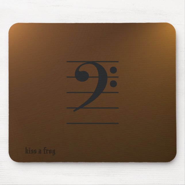 Tapis De Souris Musique Mousepad - clef basse (Devant)