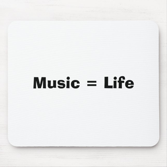 Tapis De Souris Musique = vie (Devant)