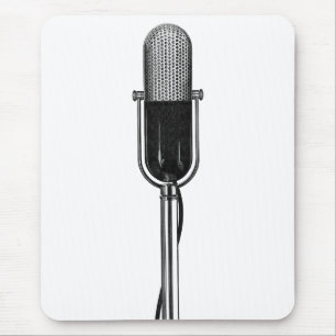 Tapis De Souris Musique vintage, Microphone rétro à l'ancienne