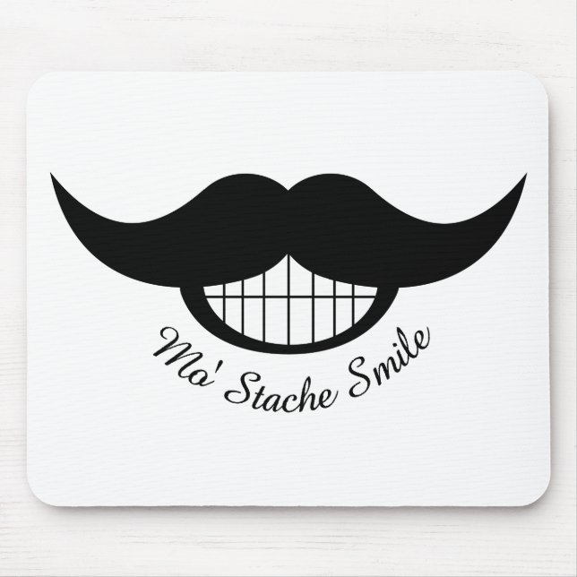 Tapis De Souris Mustache Smile (Devant)