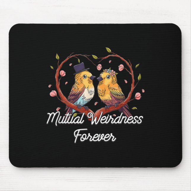 Tapis De Souris Mutual Weirdness Forever Wedding Nerd Bride And Gr (Devant)