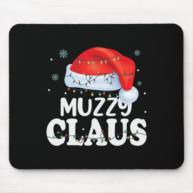 Tapis De Souris Muzzy Claus Xmas Famille Matching Funny Grand-mère (Devant)