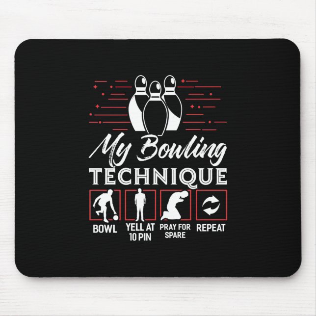 Tapis De Souris My Bowling Technique (Devant)