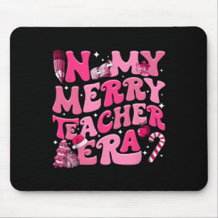 Tapis De Souris My Merry Teacher Era Retro Enseignant Super Christ