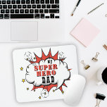 Tapis De Souris My Super Hero Comic Fun Père`s Day<br><div class="desc">Amusant Papa mon super héros Comique Discours Fête des pères Bubble Pad Souris. Le texte est dans une bulle de superhéros comique. Tu peux changer papa à papa,  papa,  Pap, ... </div>