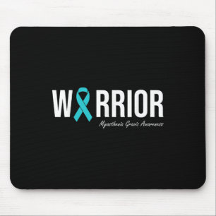 Tapis De Souris Myasthenia Gravis Sensibilisation Ruban Turquoise