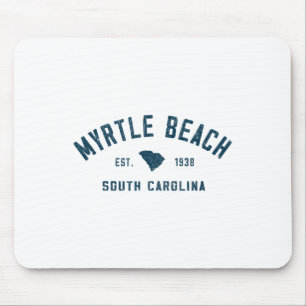 Tapis De Souris Myrtle Beach Caroline du Sud Hommes Rétro Throwck