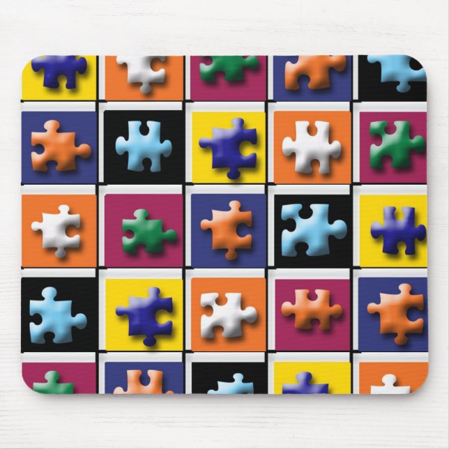 Tapis De Souris Mystère Mousepad de puzzle (Devant)