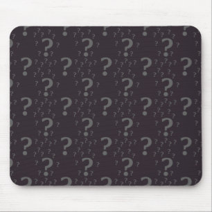 Tapis De Souris Mystery question mark riddle puzzle grey