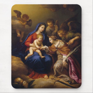 Tapis De Souris Mystic Marriage de St Catherine