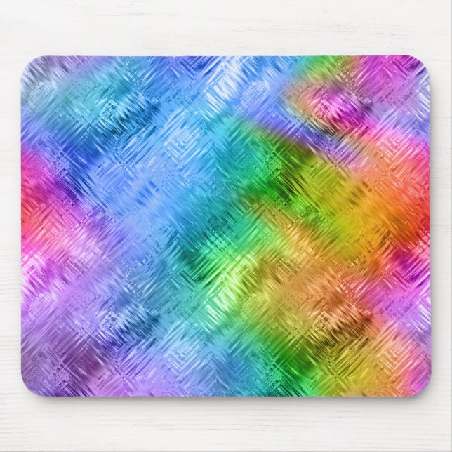 Tapis De Souris Mystic Topaz Blue Glassy Texture (Devant)