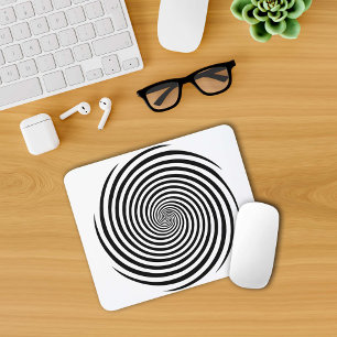 Tapis De Souris Mystifiez votre souris avec la spirale hypnose de