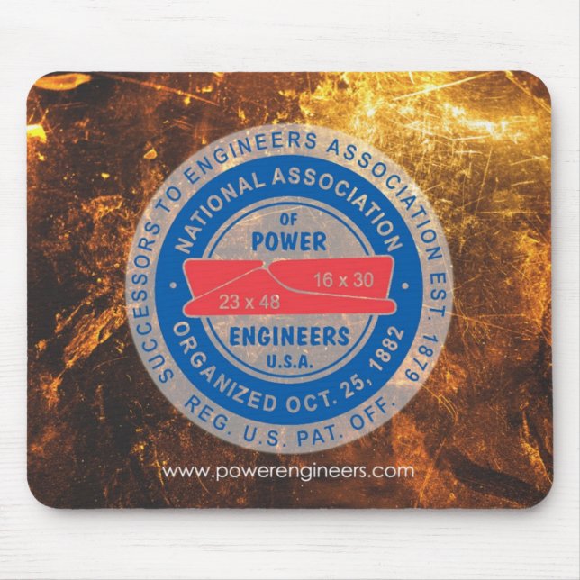 Tapis De Souris N.A.P.E. Logo Mousepad du feu (Devant)