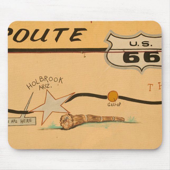 Tapis De Souris NA, États-Unis, Arizona, Holbrook Route 66 fresque (Devant)