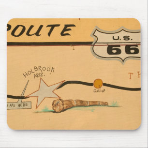 Tapis De Souris Na, Etats-Unis, Arizona, peinture murale de route