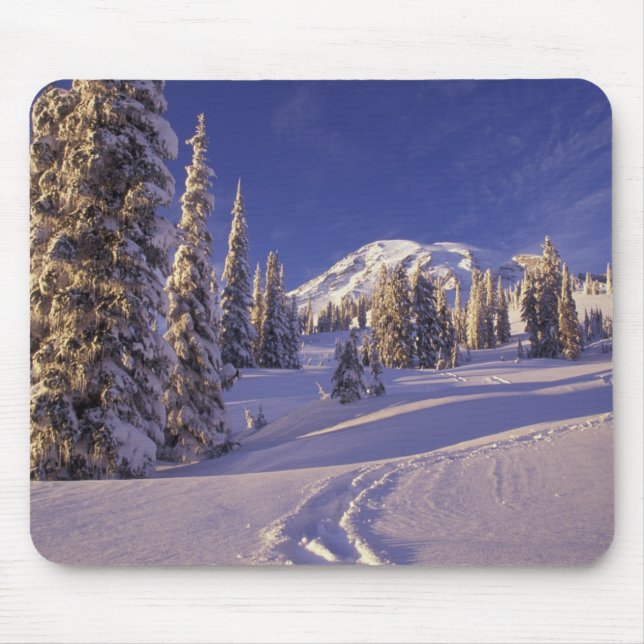 Tapis De Souris NA, États-Unis, Washington, Mt Rainier NP, Snowsho (Devant)