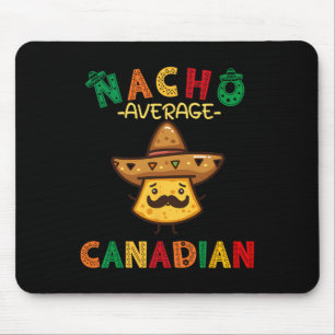 Tapis De Souris Nacho Average Canadian Drôle Cinco De Mayo Chapeau