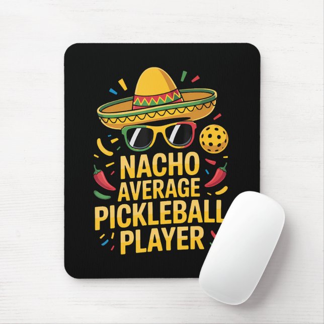 Tapis De Souris Nacho Average Pickleball Player (Avec souris)