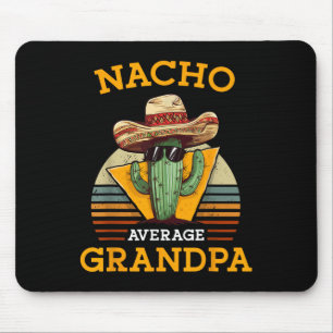 Tapis De Souris Nacho Moyen Grand-pa Funny Mexique Papa Retro Cin