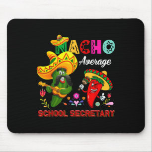 Tapis De Souris Nacho Moyen Secrétaire de l'école Funny Cactus Chi