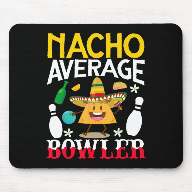 Tapis De Souris Nacho Moyenne Bowler Cinco De Mayo Bowling Mexicai (Devant)