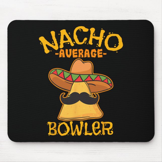 Tapis De Souris Nacho Moyenne Bowler Mexicaine Cinco De Mayo (Devant)