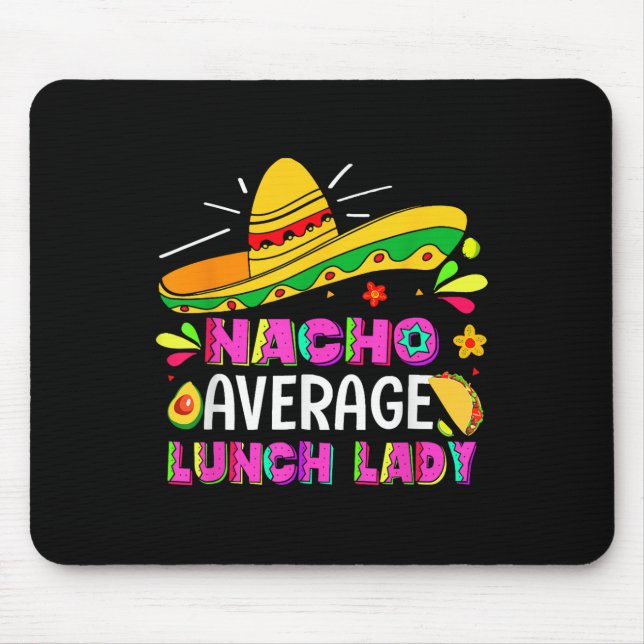 Tapis De Souris Nacho Moyenne Déjeuner Lady Cinco De Mayo Fiesta (Devant)