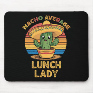Tapis De Souris Nacho Moyenne Déjeuner Lady Mexicaine Cinco De May