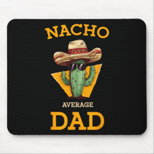 Tapis De Souris Nacho Moyenne Papa Cactus Drôle Mexicain Père Cinc