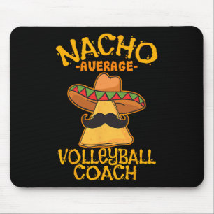 Tapis De Souris Nacho Moyenne Volleyll Entraîneur Mexicain Cinco